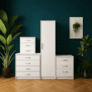1 Door Wardrobe Set White ( Assembled )