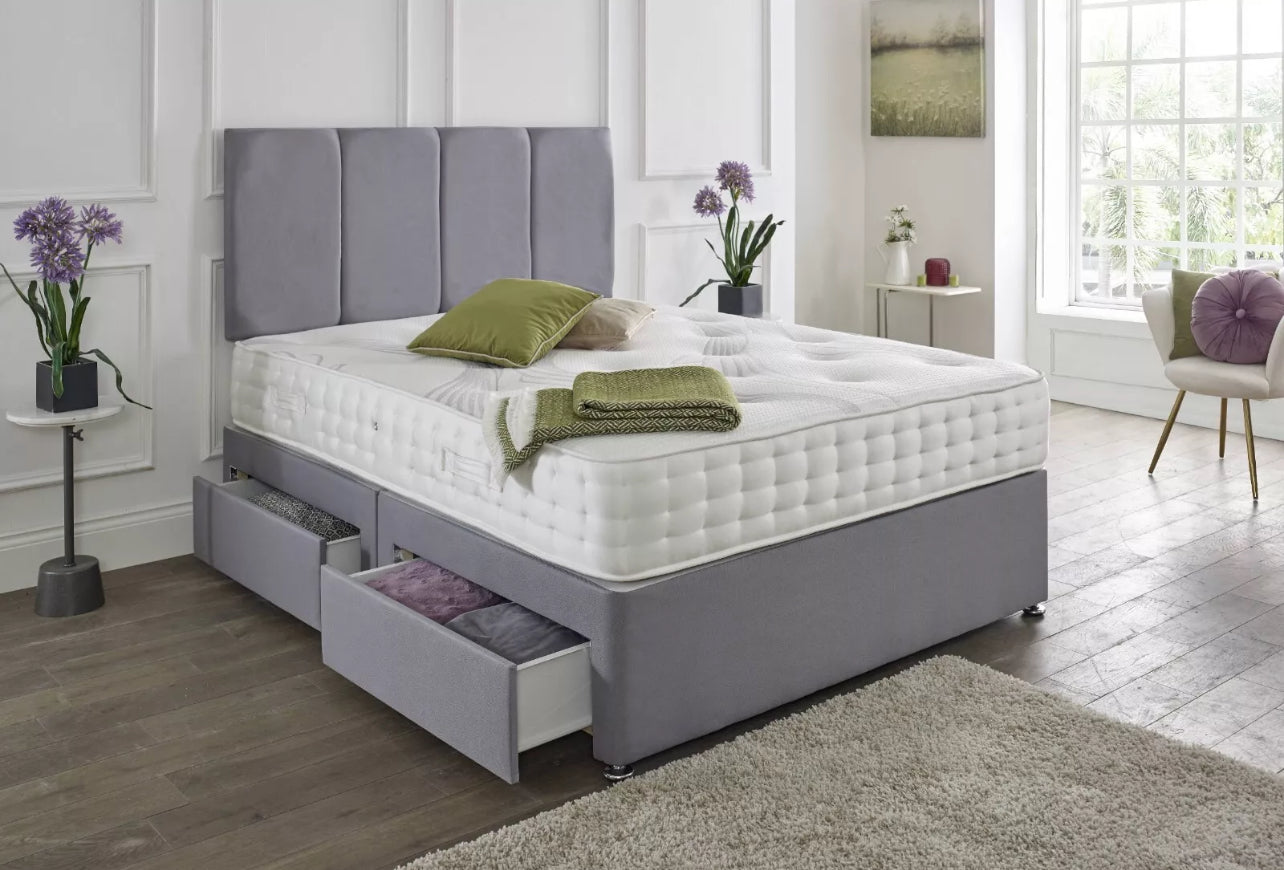Ambassador Divan Bed Set – With Headboard & Mattress