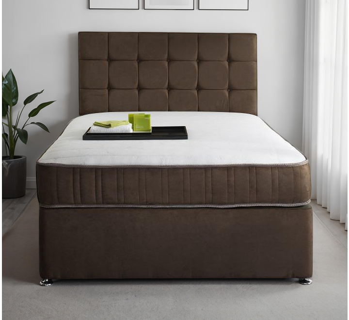Kensington Divan Bed Set – With Headboard & Mattress