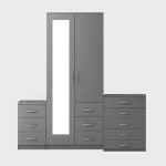 1-FULL MIRROR 2-DOOR ( Assembled )