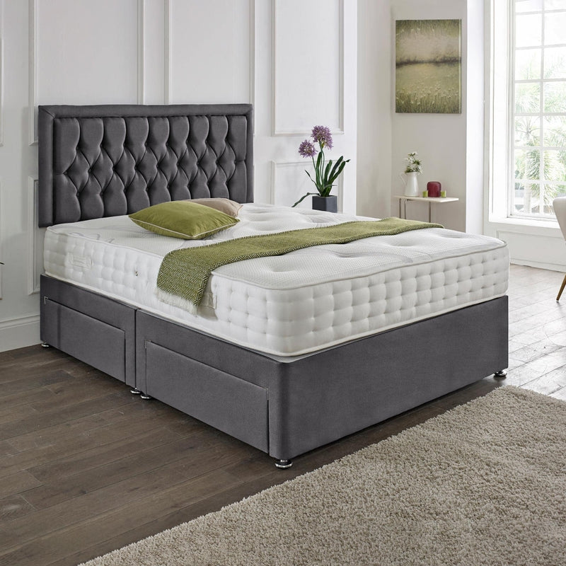 The Kensington Chesterfield Divan Set – Choice of Mattress & Optional Storage