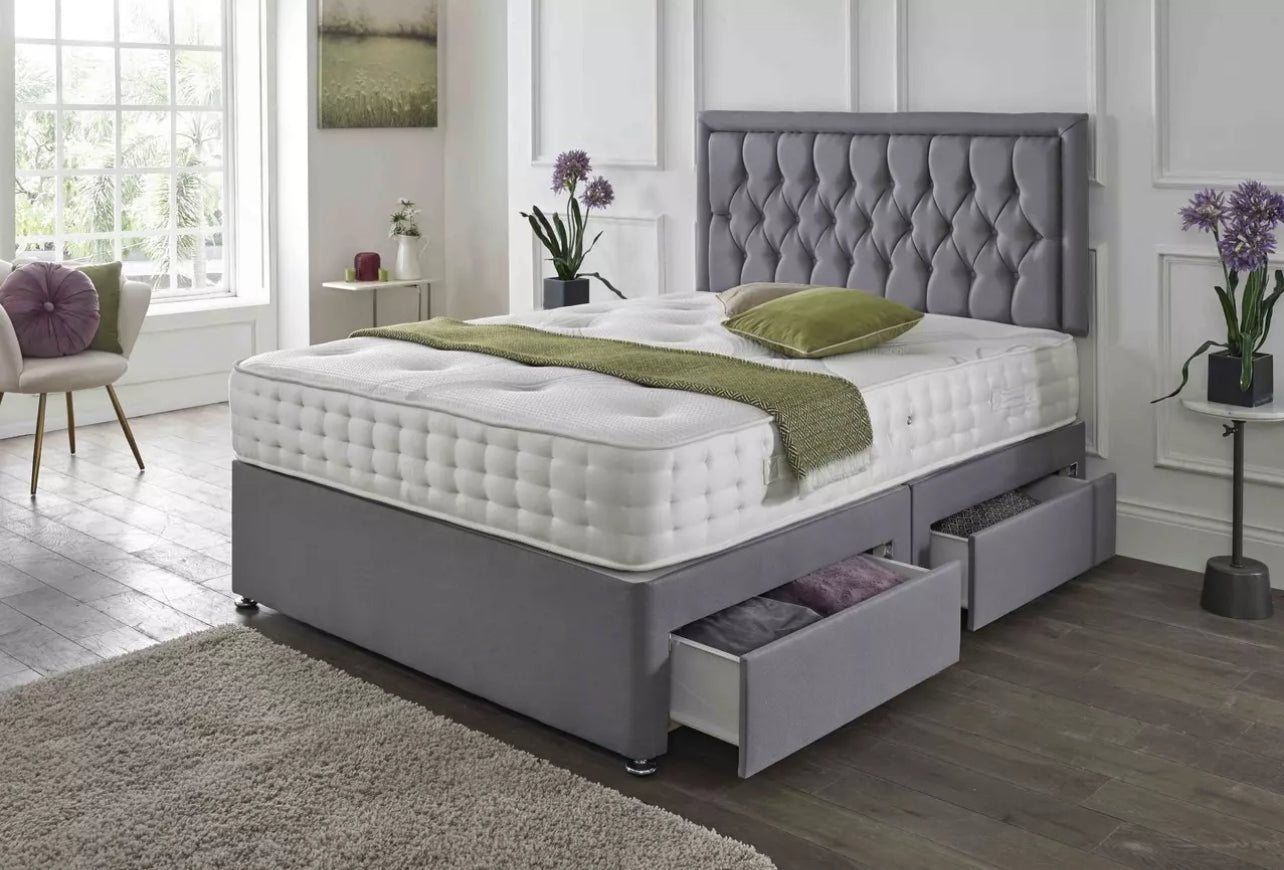 Victoria Divan Bed Set – With Headboard & Mattress