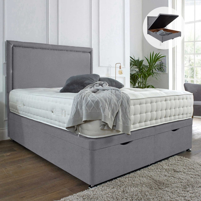 The Milan Panel Headboard Divan Set – Choice of Mattress & Optional Storage