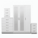 2-FULL MIRROR 3 DOOR WARDROBE (Assembled)