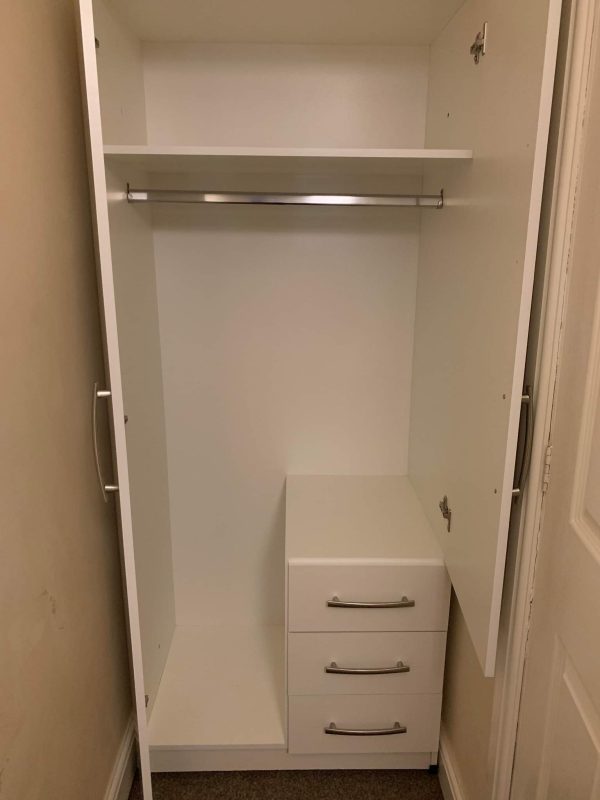 1-FULL MIRROR 2-DOOR ( Assembled )